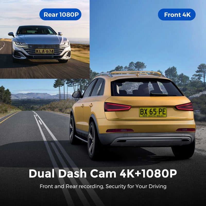 4K Front & Rear Dashcam Package