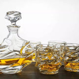 Twisted Glass Whisky Tumbler Set