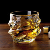 Twisted Glass Whisky Tumbler Set